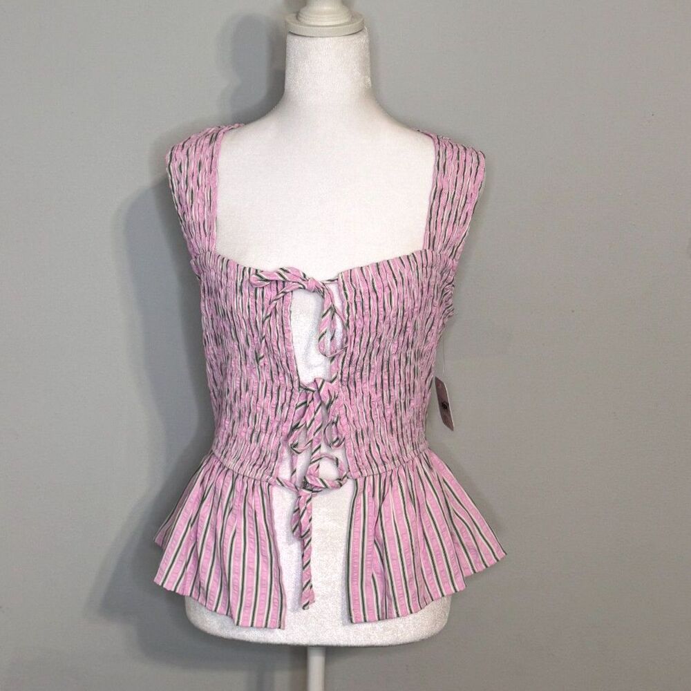 Altar'd State smocked preplum sleeveless top